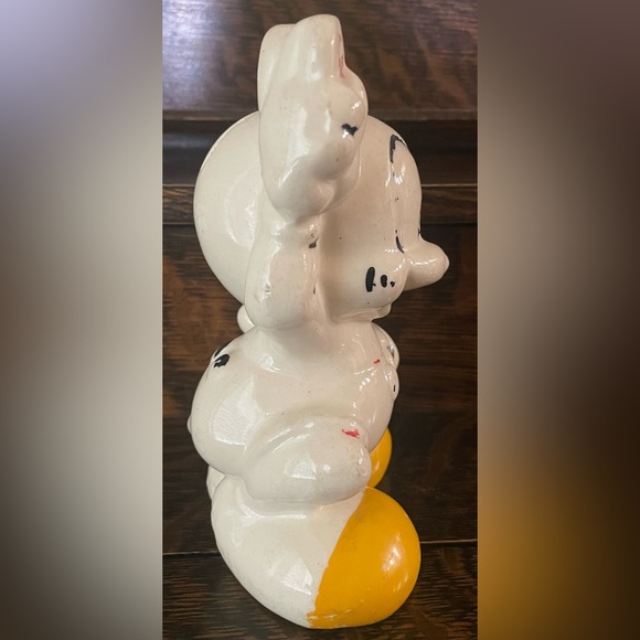 1930’s Vintage Disney Mickey Mouse Ceramic Bank - Picture 4 of 10